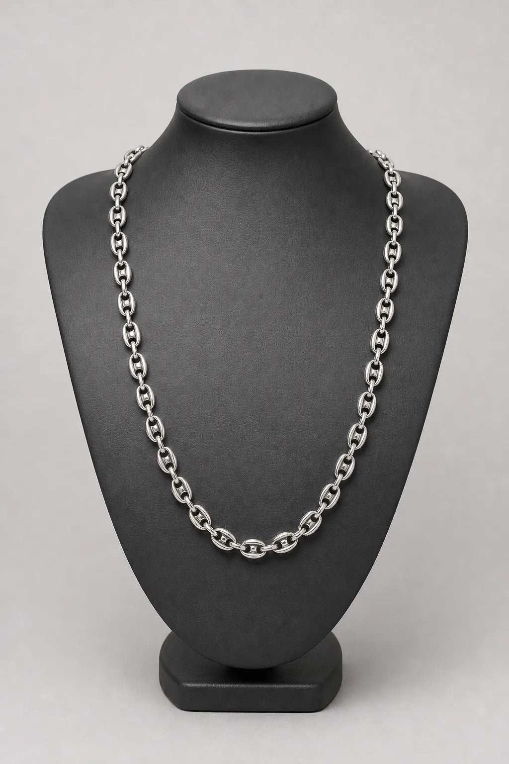 9mm Silver-Tone Mariner Chain — stand — Silver-tone