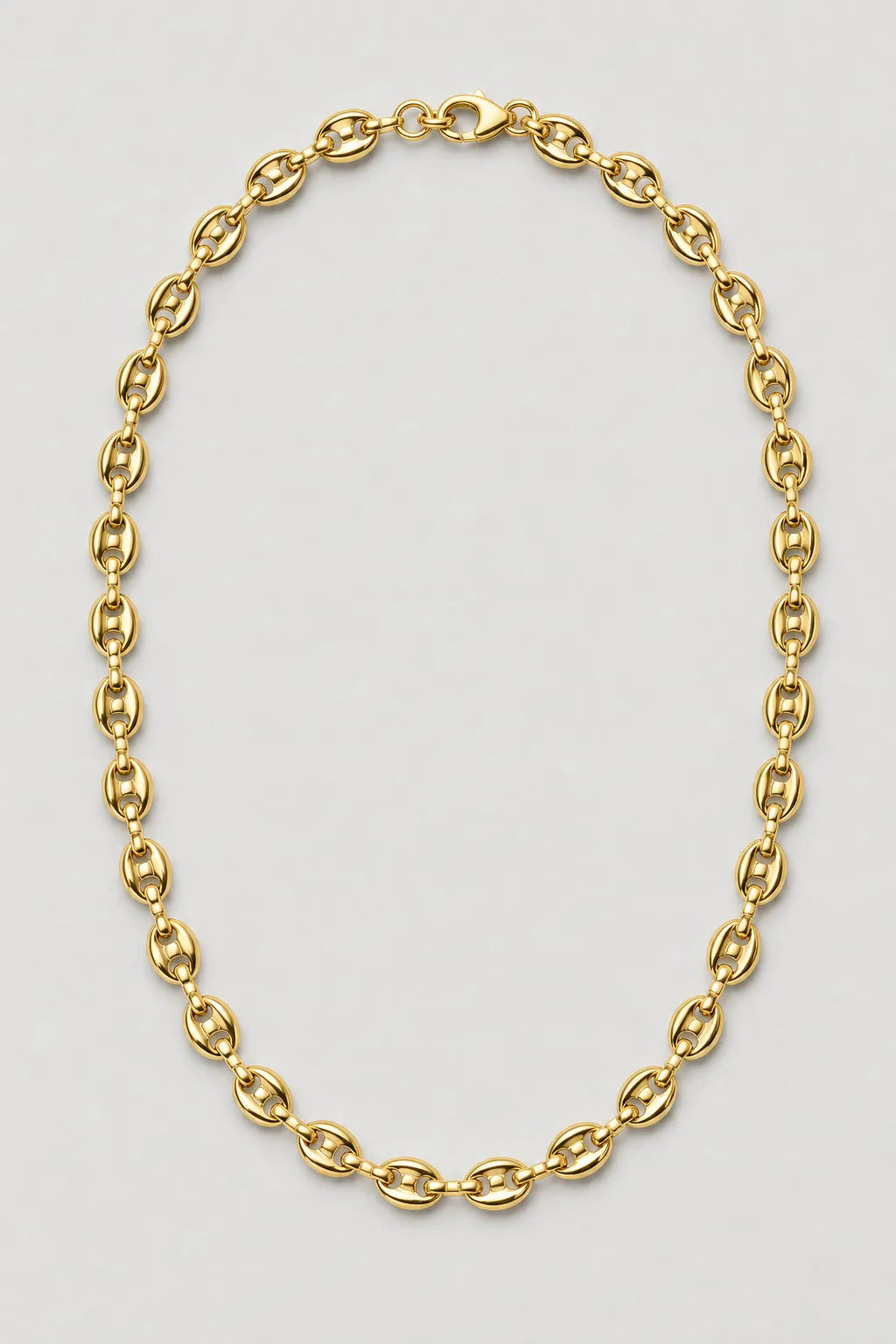 9mm Silver-Tone Mariner Chain — variant — Gold-tone