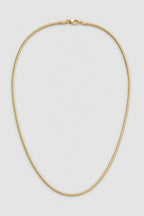 3mm Gold-Tone Snake Chain — presentation — gold-tone