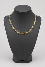 6mm Gold‑tone Cuban Link Chain — stand — Gold‑tone