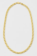 Concave Mariner Chain — Gold-Tone Necklace — presentation — Gold-tone