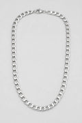 7.5mm Silver-Tone Cuban Link Chain — presentation — silver-tone