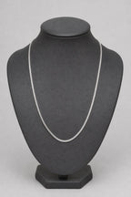 1 mm Silver Snake Chain — stand — Silver-tone