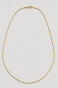 1mm Gold‑Tone Snake Chain — presentation — gold‑tone