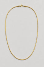2mm gold snake chain — presentation — gold color