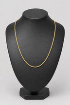 2mm gold snake chain — stand — gold color