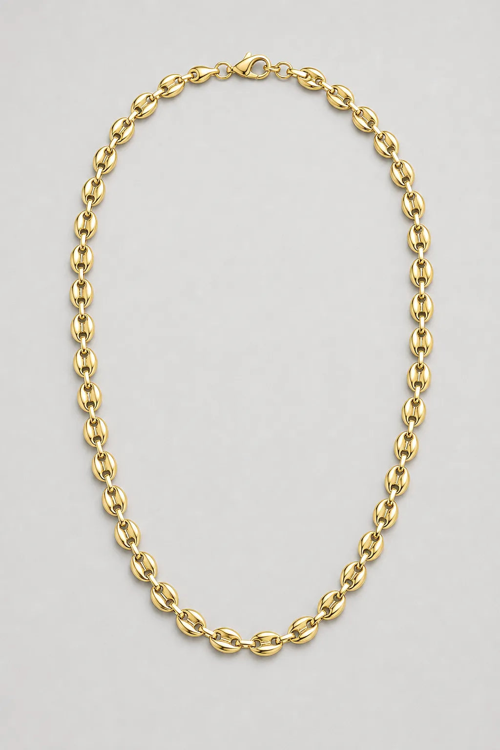5mm Mariner Chain Necklace — presentation — Gold-tone