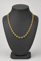 7mm Mariner Chain Necklace — stand — Gold-tone