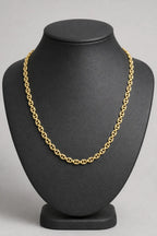 Flat Mariner Chain Necklace — Gold-tone — stand — Gold-tone