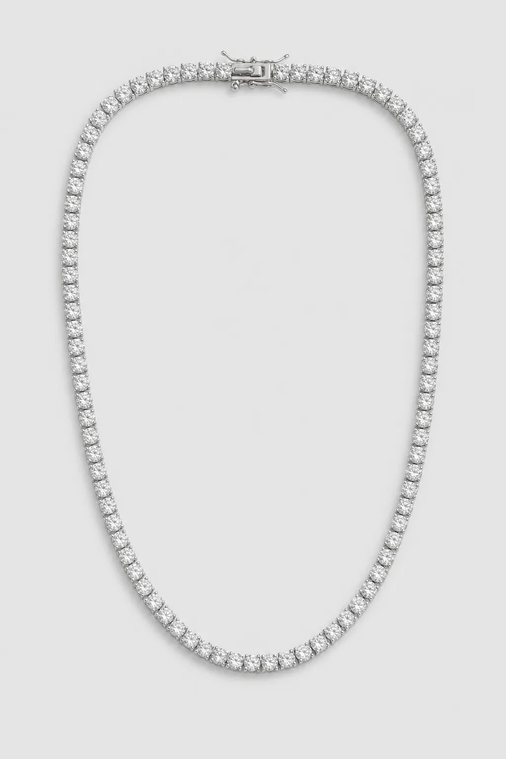 Moissanite Tennis Chain — presentation — 925 Silver