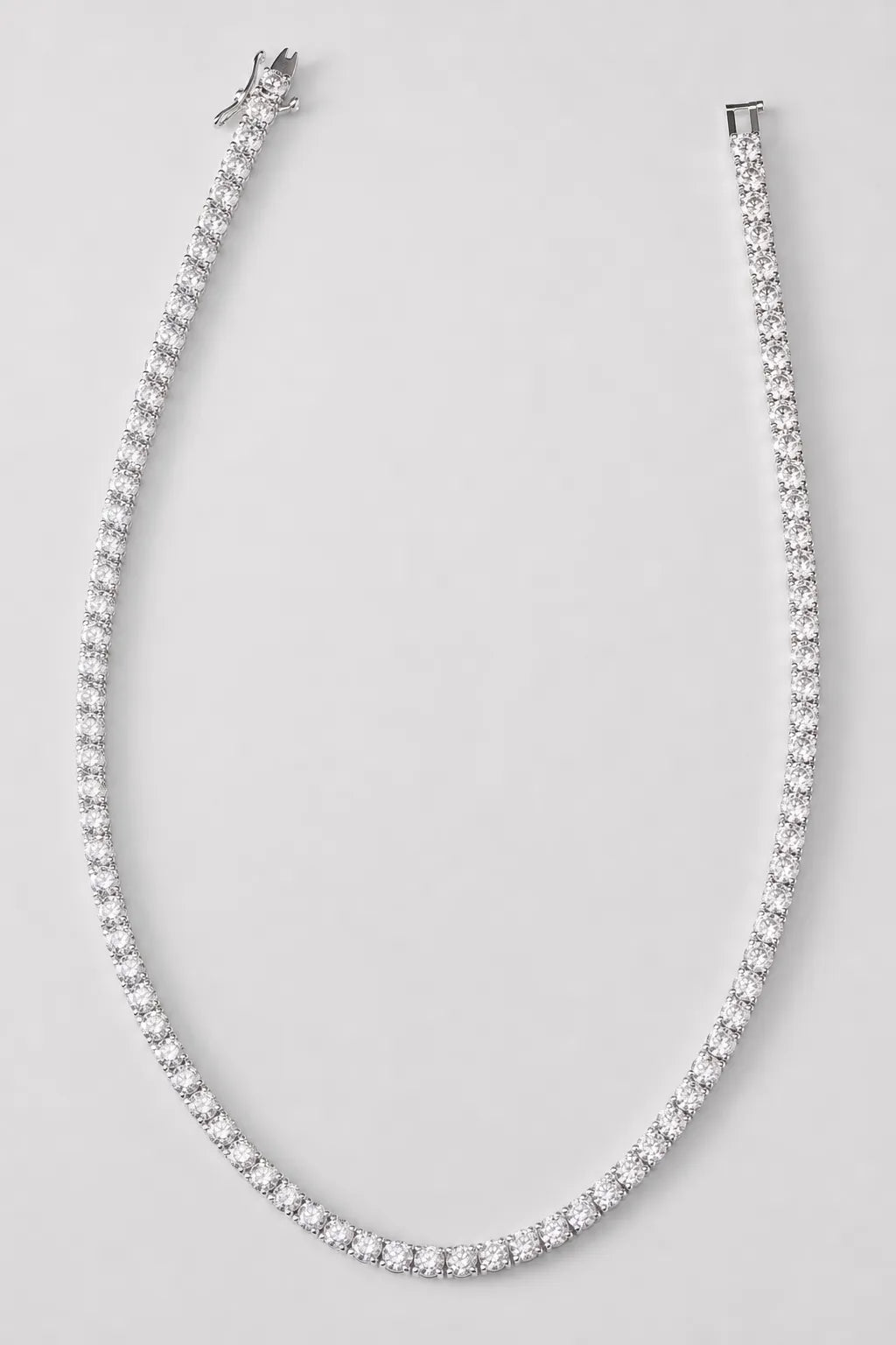 Moissanite Tennis Chain — variant — 925 Silver