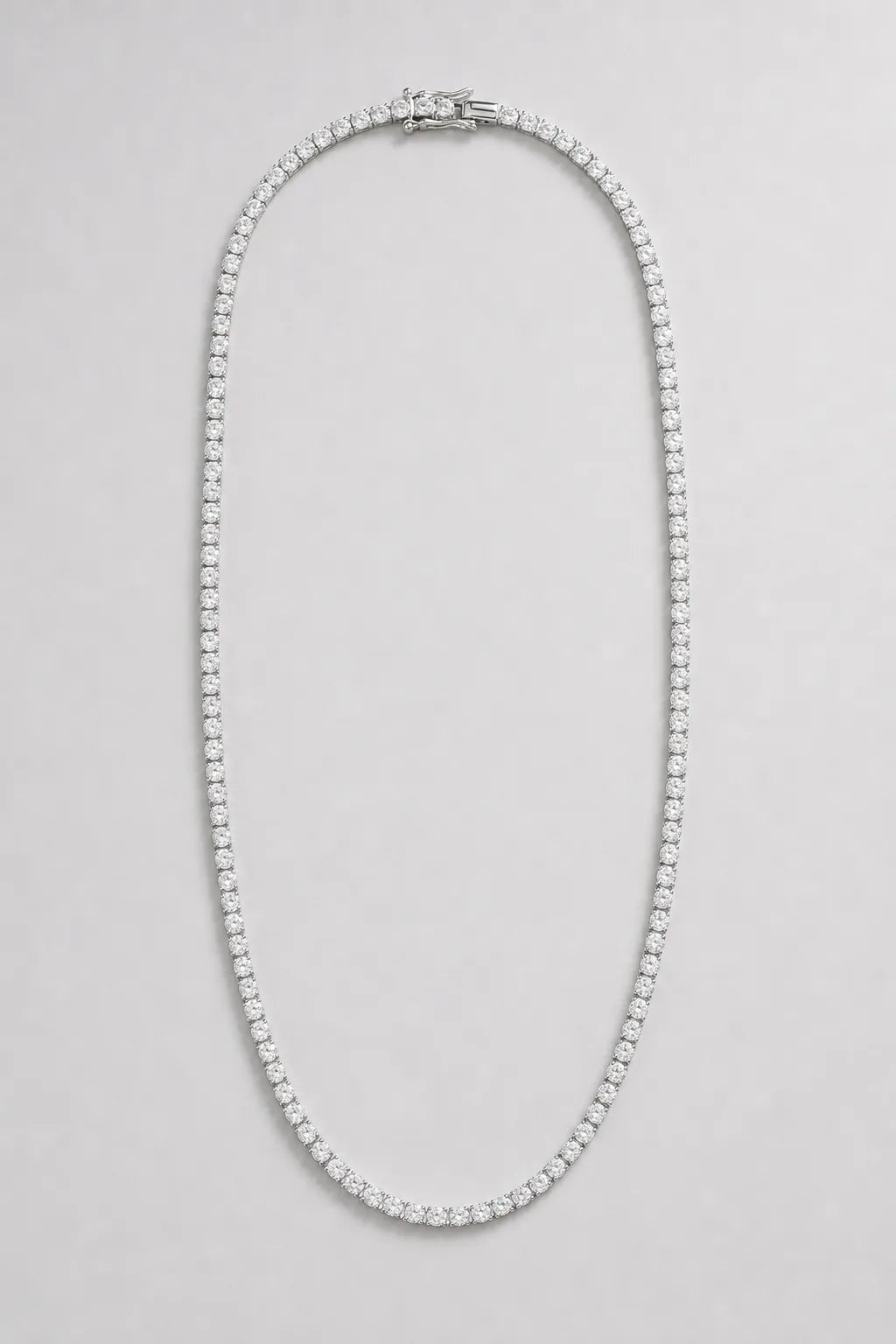 Moissanite Tennis Chain — variant — 925 Silver