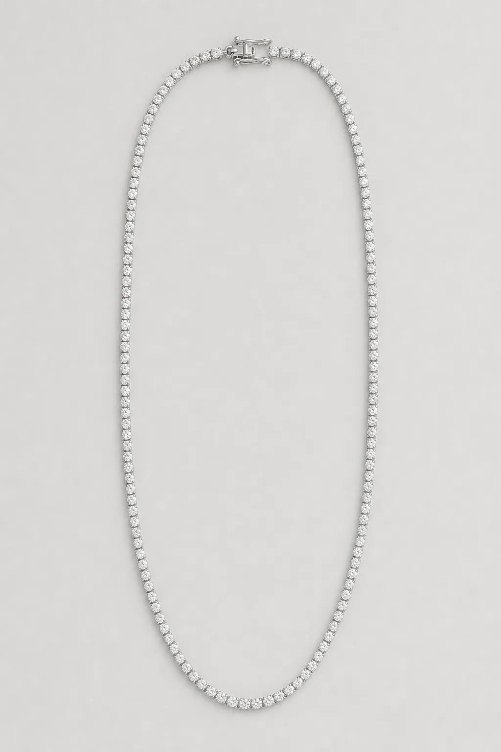 Moissanite Tennis Chain — variant — 925 Silver
