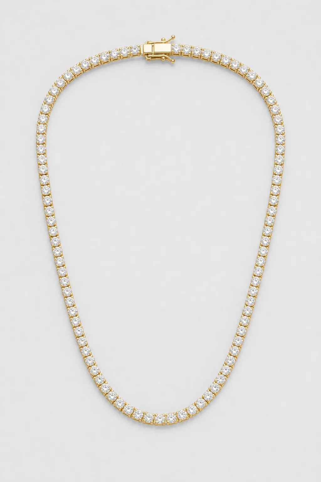 Moissanite Tennis Chain — variant — 18k Gold Plated