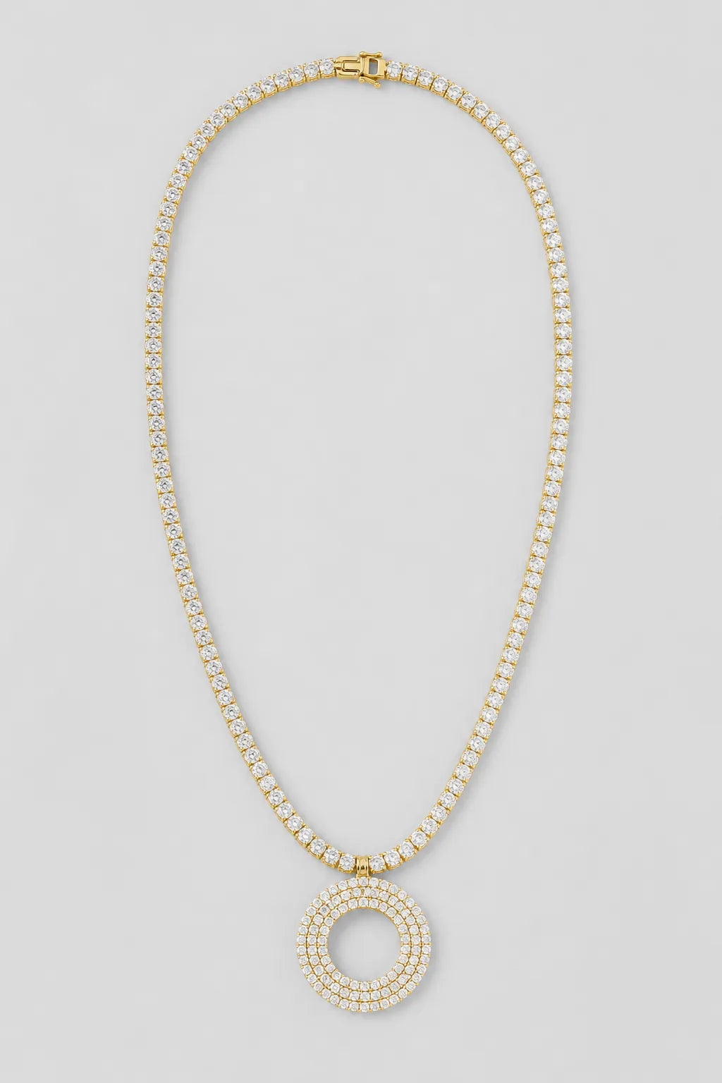 Moissanite Tennis Chain — variant — 18k Gold Plated