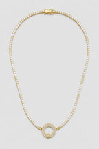 Moissanite Tennis Chain — variant — 18k Gold Plated