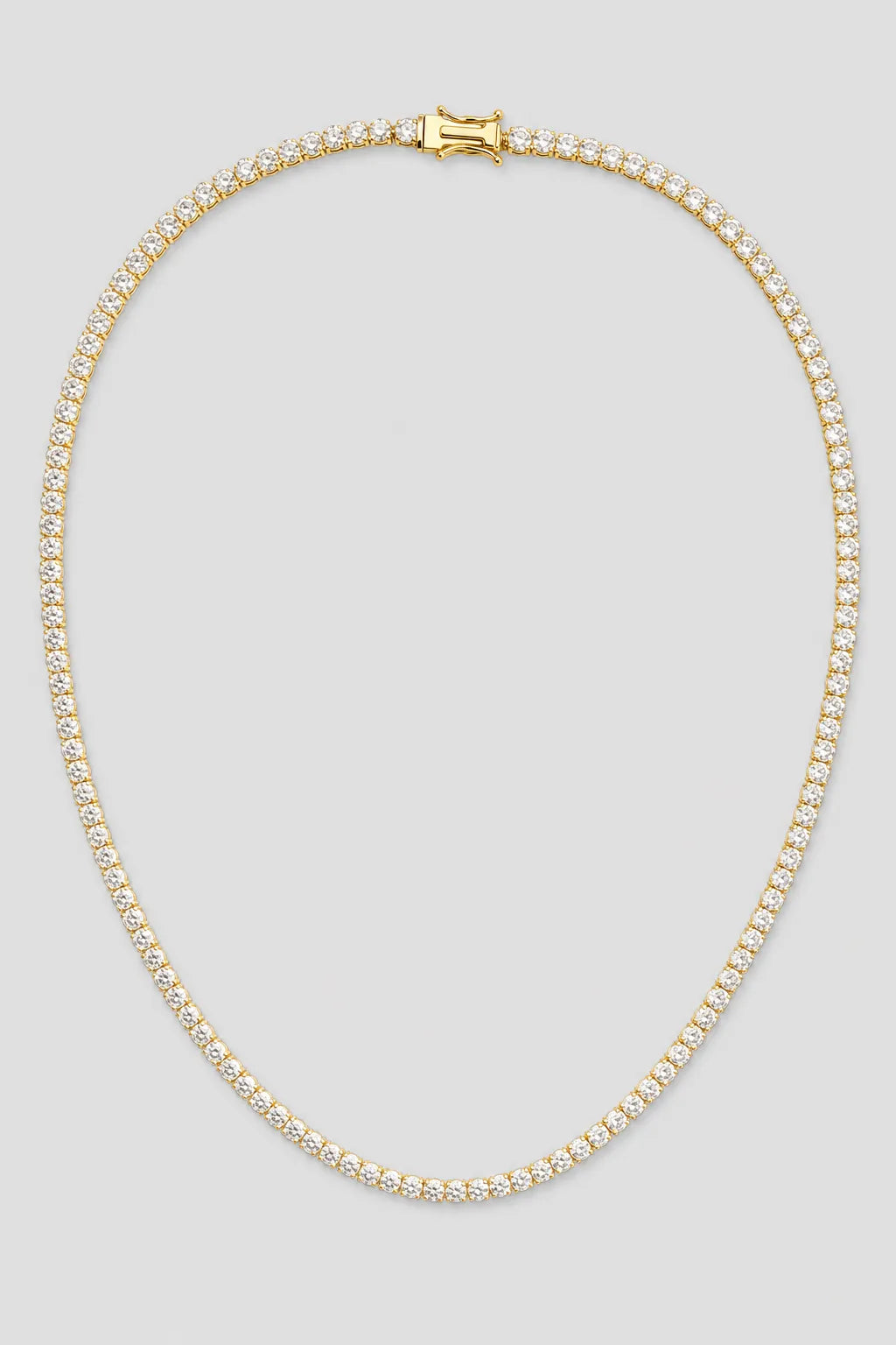 Moissanite Tennis Chain — variant — 18k Gold Plated