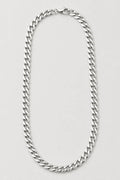 10mm Silver-Tone Cuban Link Chain — presentation — Silver-tone