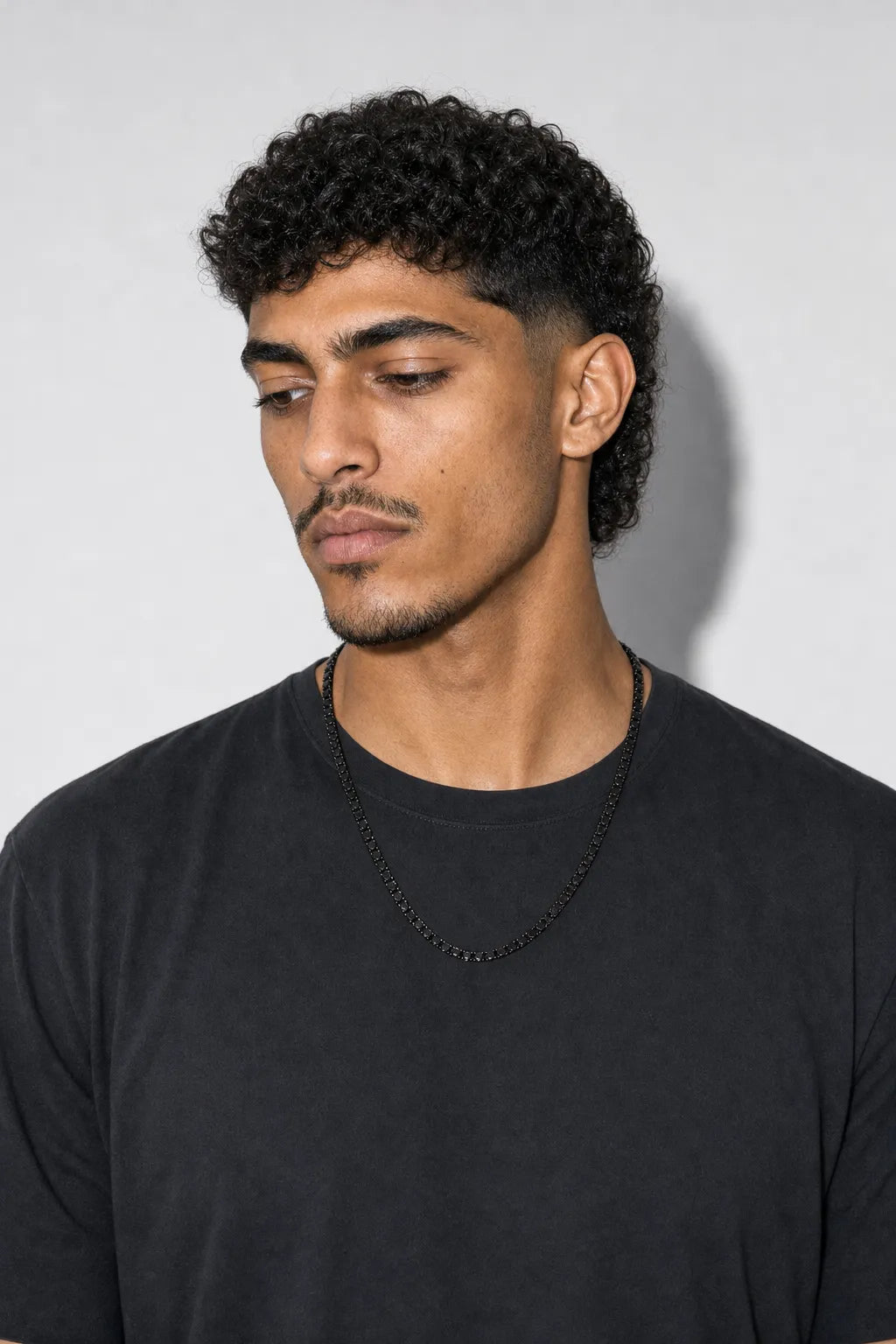 Black Tennis Chain — worn — Black