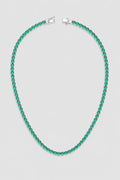 Emerald-Green Tennis Chain — presentation — green