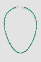 Emerald-Green Tennis Chain — presentation — green