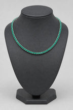 Emerald-Green Tennis Chain — stand — green