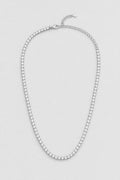 4mm Silver-tone Tennis Chain — presentation — 4mm Silver