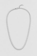 4mm Silver-tone Tennis Chain — presentation — 4mm Silver