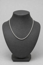 4mm Silver-tone Tennis Chain — stand — 4mm Silver