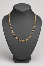 4.5mm Gold-Tone Figaro Chain — stand — gold-tone