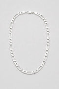 12 mm Silver-tone Figaro Chain — presentation — Silver