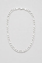 12 mm Silver-tone Figaro Chain — presentation — Silver