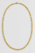 6mm Gold-Tone Figaro Chain — presentation — gold-tone
