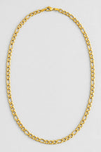 6mm Gold-Tone Figaro Chain — presentation — gold-tone