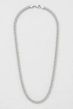 4mm Silver-tone Franco Chain Necklace — presentation — Silver-tone