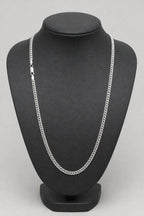 4mm Silver-tone Franco Chain Necklace — stand — Silver-tone