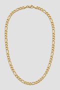 3mm Gold-tone Figaro Chain — presentation — Gold-tone