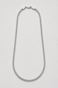3mm Silver-tone Franco Chain — presentation — silver-tone