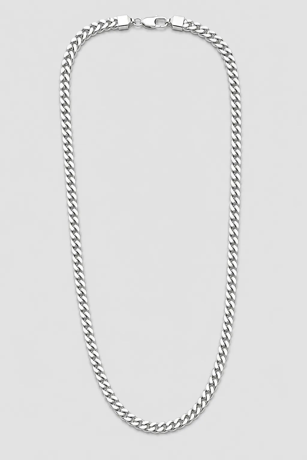 6mm Silver-Tone Franco Chain Necklace — presentation — silver-tone
