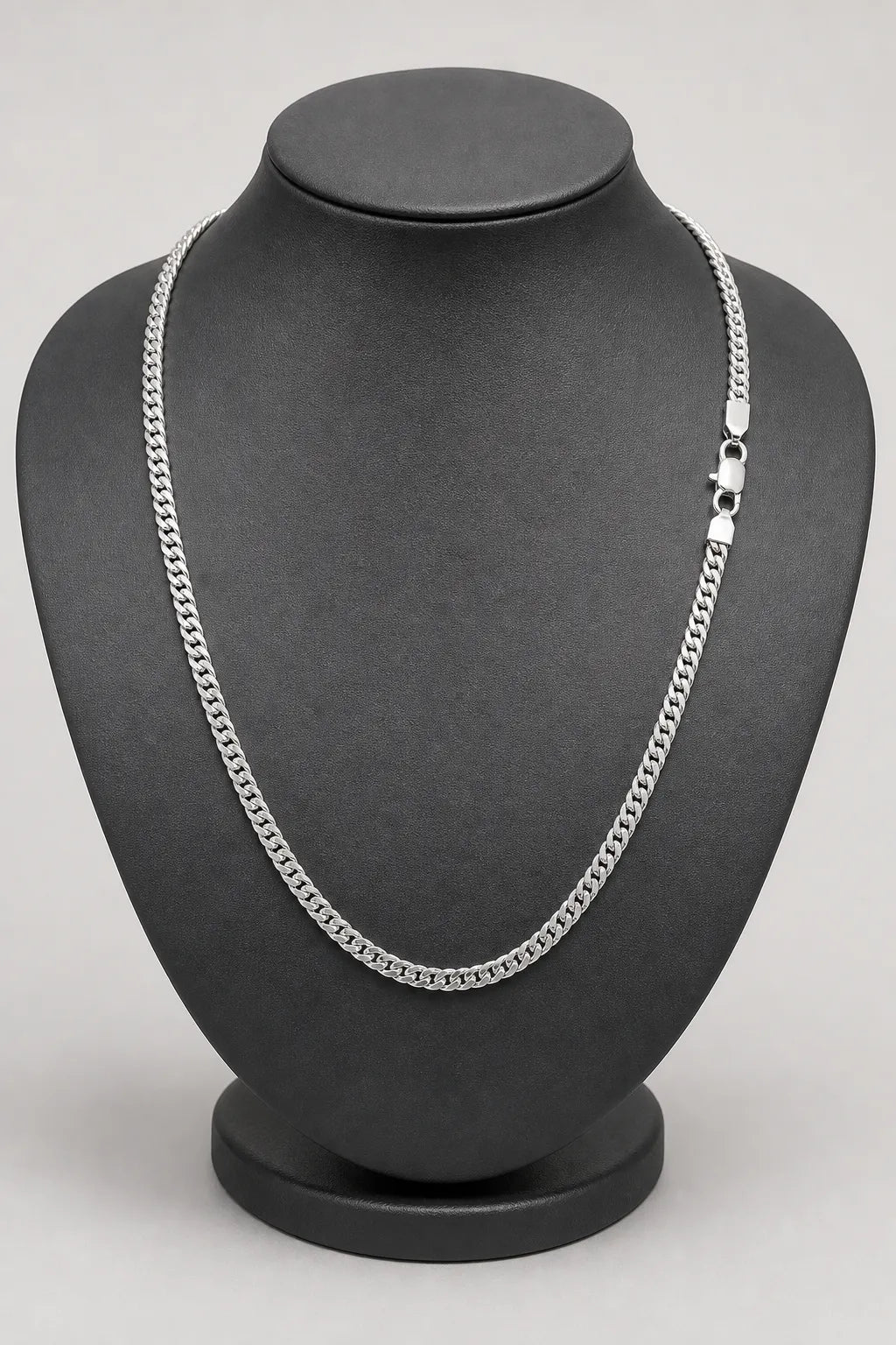 6mm Silver-Tone Franco Chain Necklace — stand — silver-tone