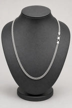6mm Silver-Tone Franco Chain Necklace — stand — silver-tone