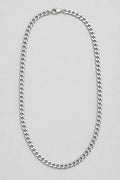 4.5mm Silver-Tone Cuban Link Chain — presentation — silver-tone