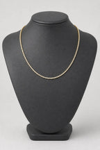 tennis chain choker — stand — Gold-tone