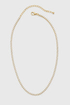 tennis chain choker — variant — Gold-tone
