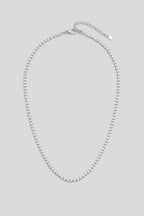 tennis chain choker — variant — Silver-tone