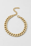 13mm Gold-Tone Cuban Link Bracelet — presentation — Gold-tone