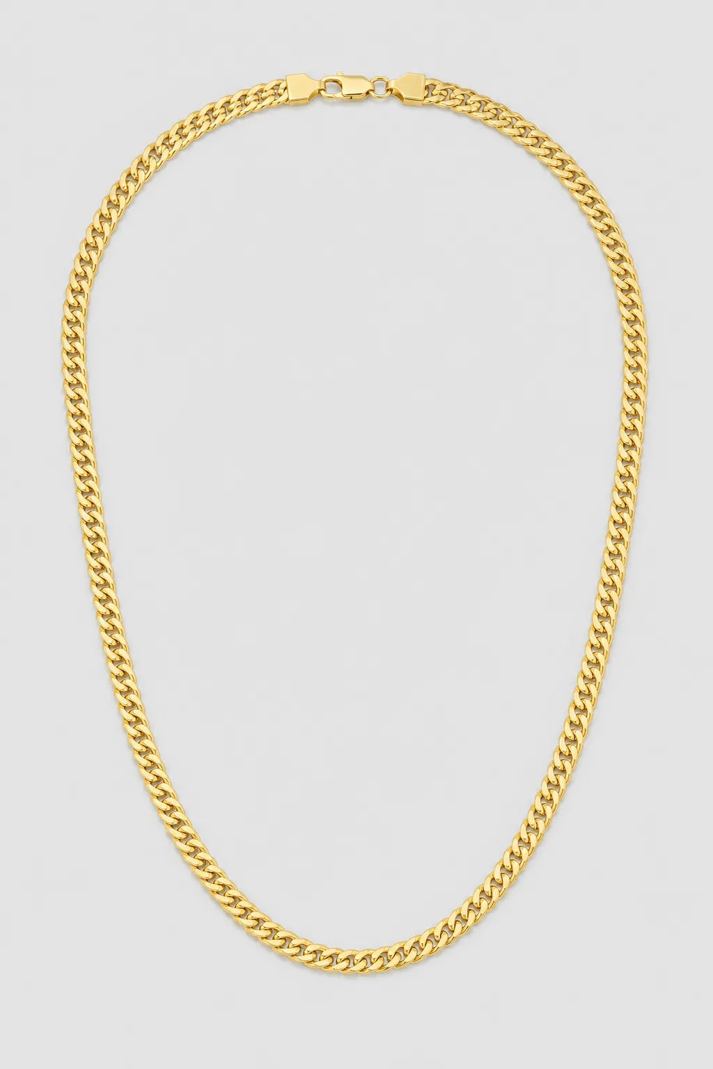6mm Gold-Tone Franco Chain — presentation — Gold-tone
