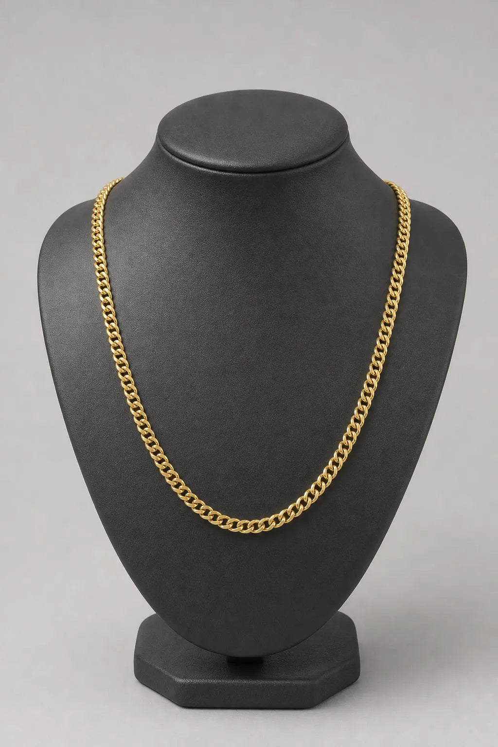 6mm Gold-Tone Franco Chain — stand — Gold-tone