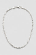 2mm Silver-tone Rope Chain — presentation — Silver-tone