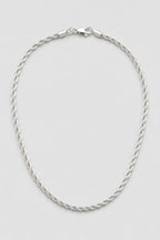 2mm Silver-tone Rope Chain — presentation — Silver-tone